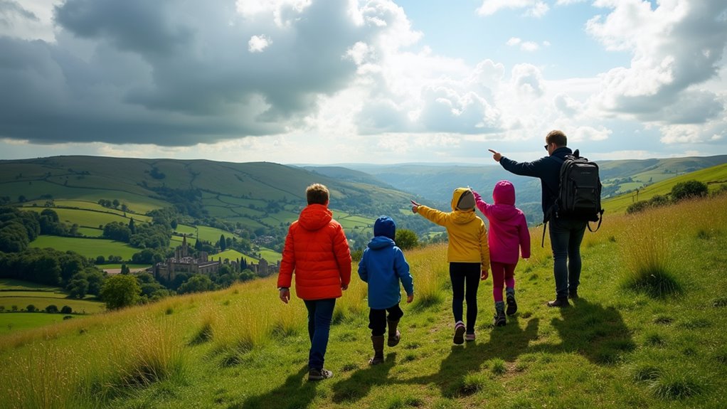 scenic panoramic family trail