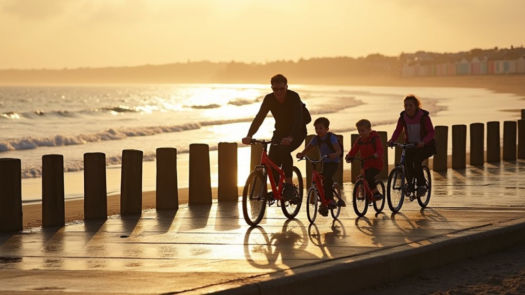 seaside cycling with scenic coves