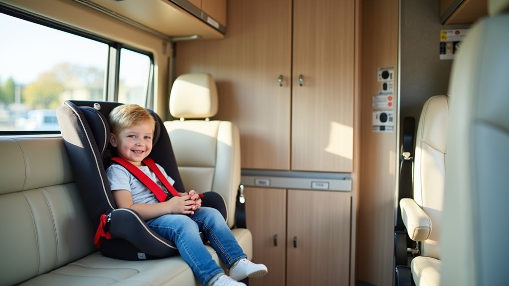 secure child car seats properly