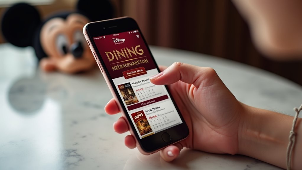 secure disney hollywood dining