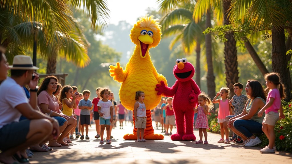 sesame street character interactions