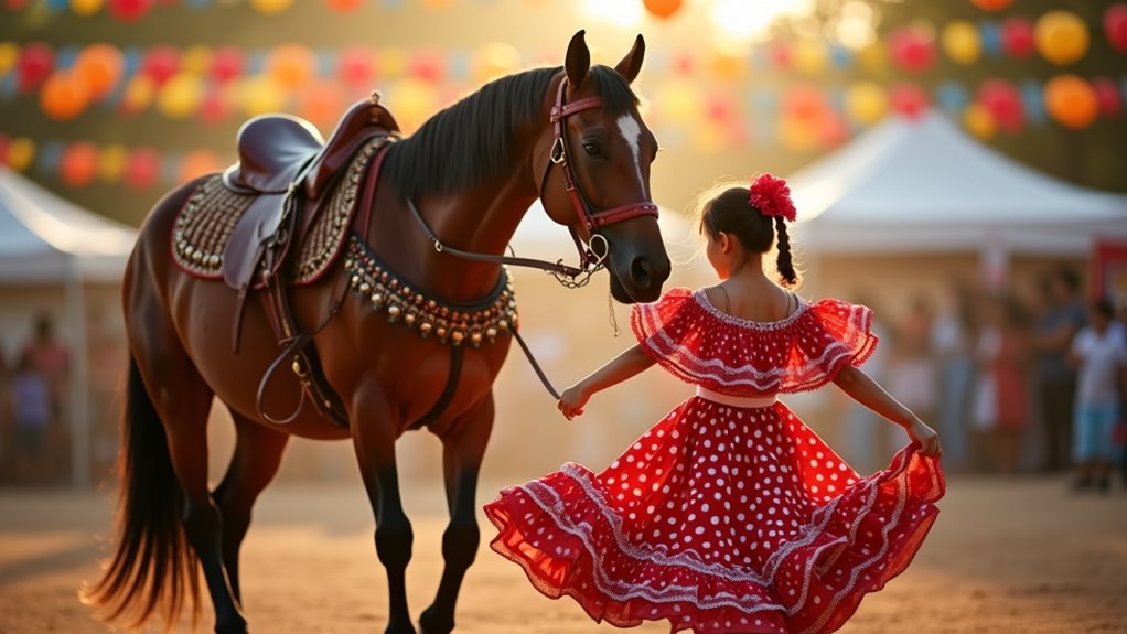seville feria horse dancing
