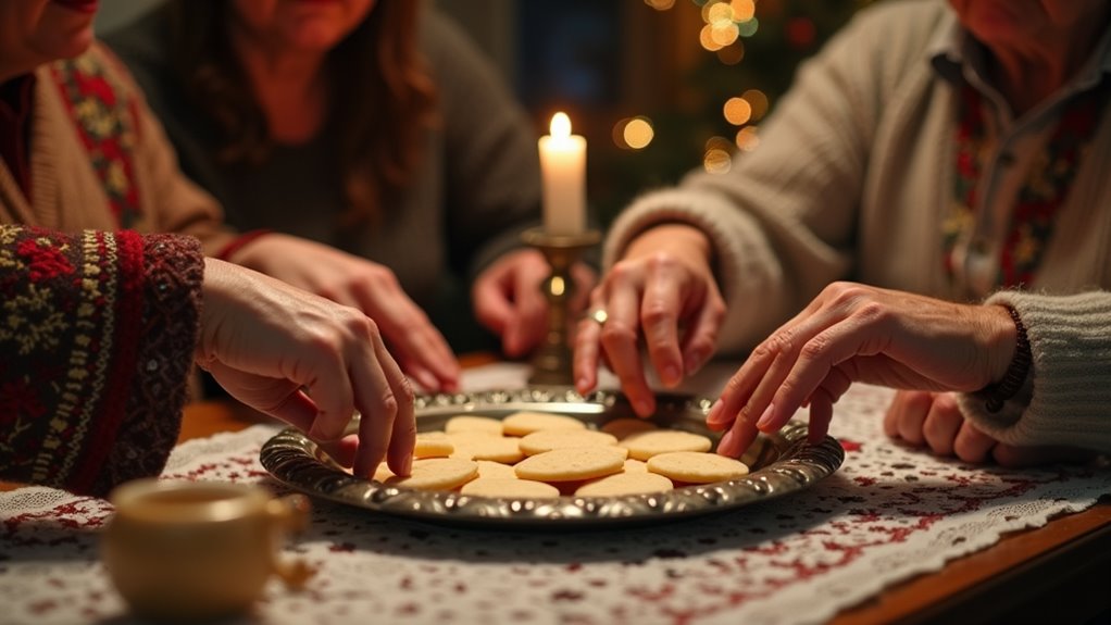 sharing christmas forgiveness wafer
