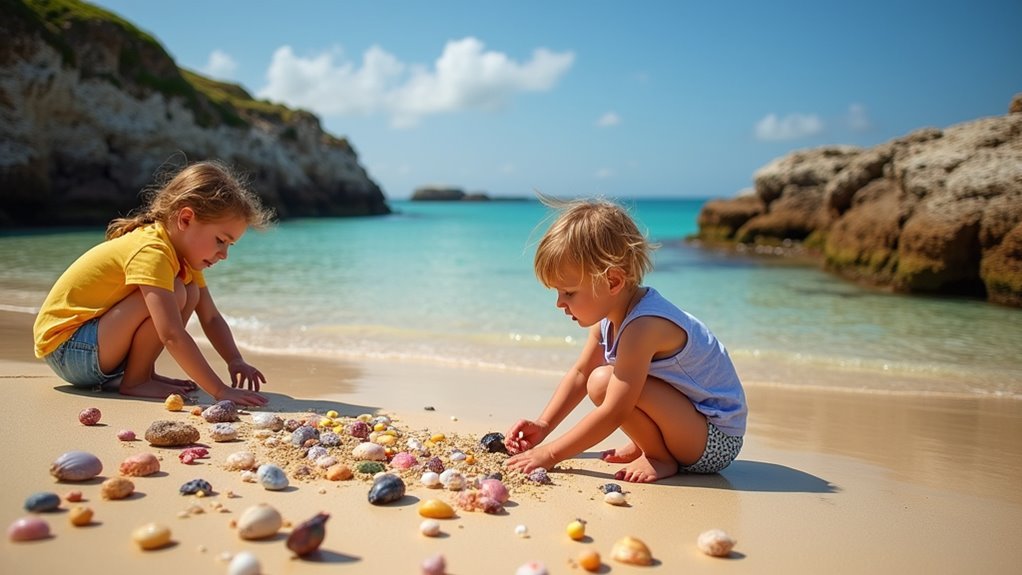 shell collecting at porthcressa