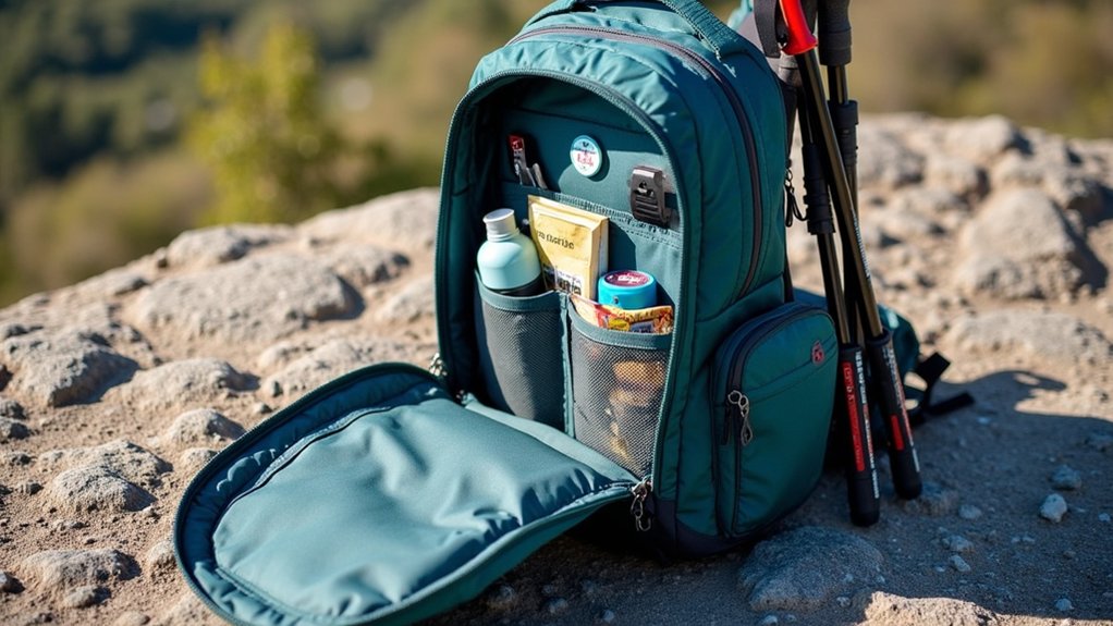 smart organized daypack features