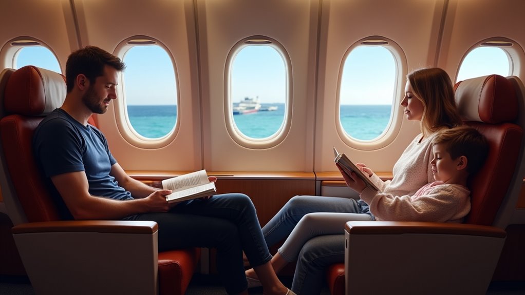 spacious a380 family seating