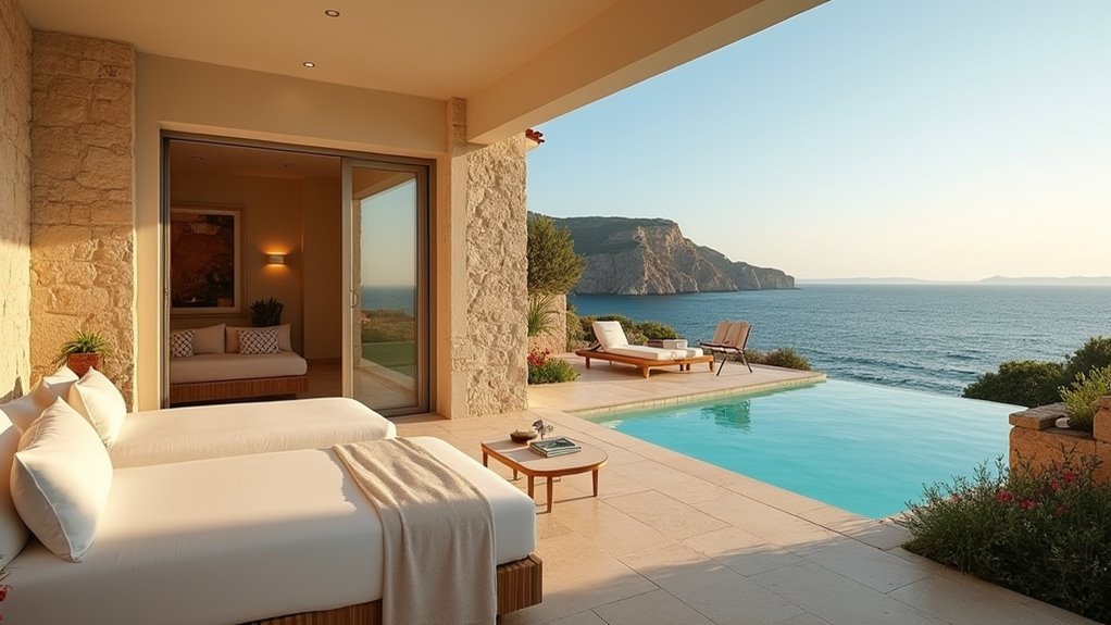 spacious family sea view suites