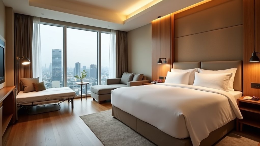 spacious family suite layout