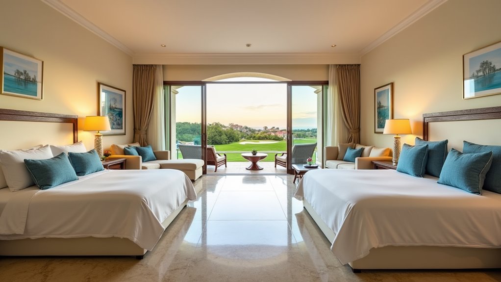 spacious interconnected family accommodations