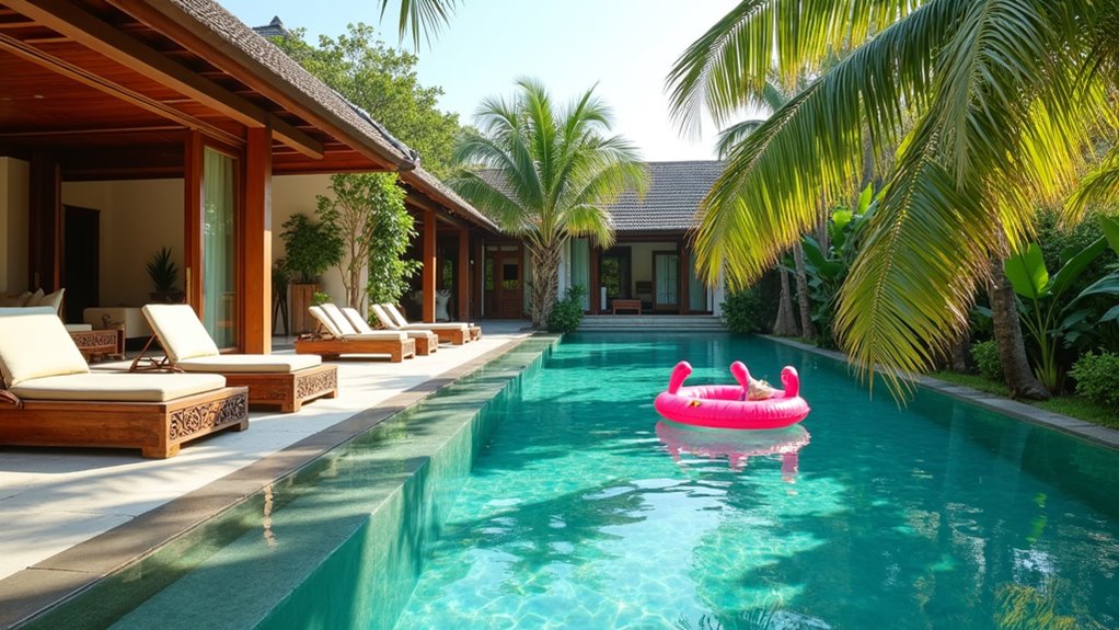 spacious private family villas