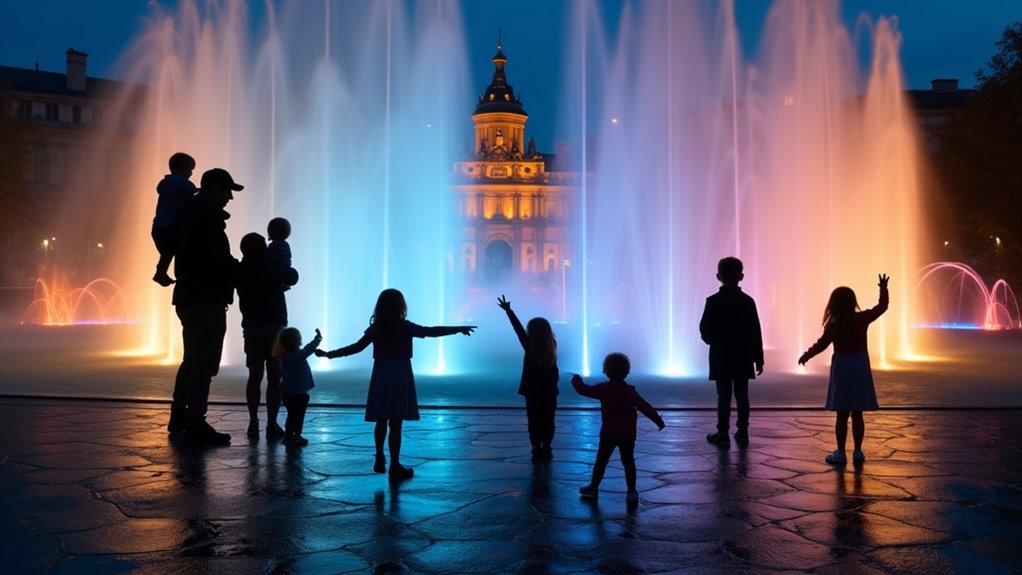 spectacular water light show