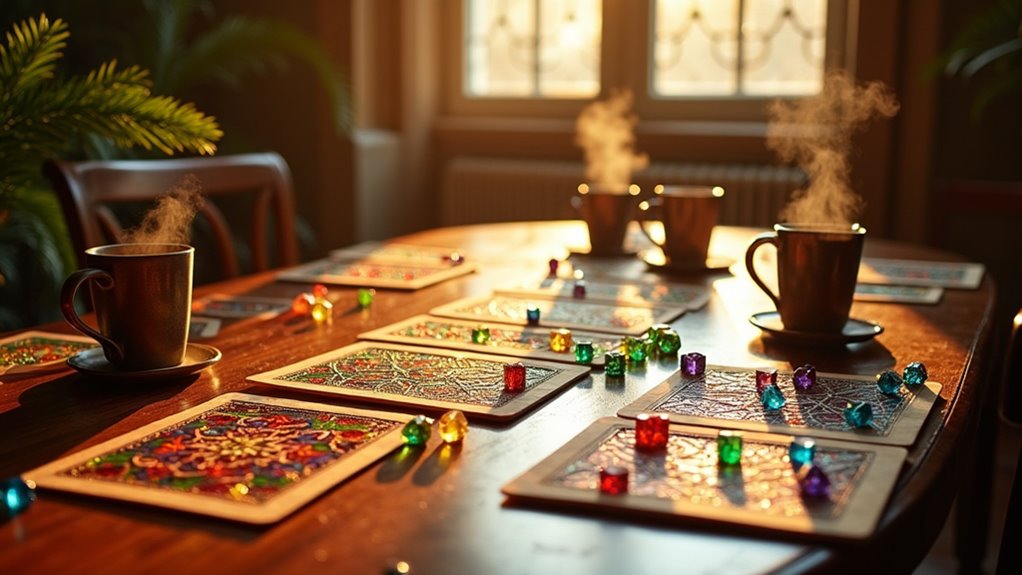 stained glass dice drafting