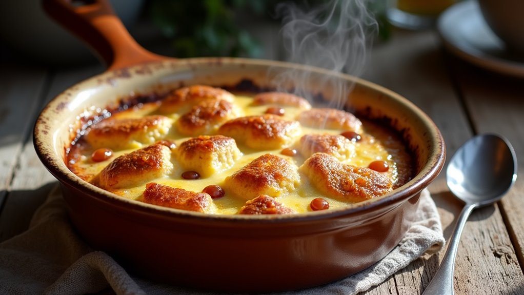 stale bread turned dessert