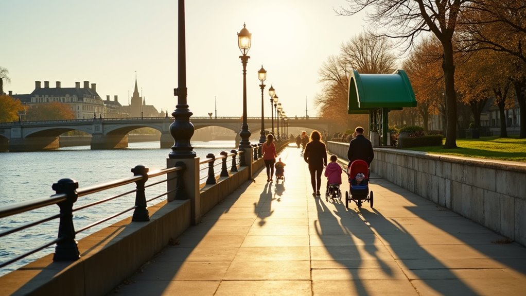 stroller friendly south bank access