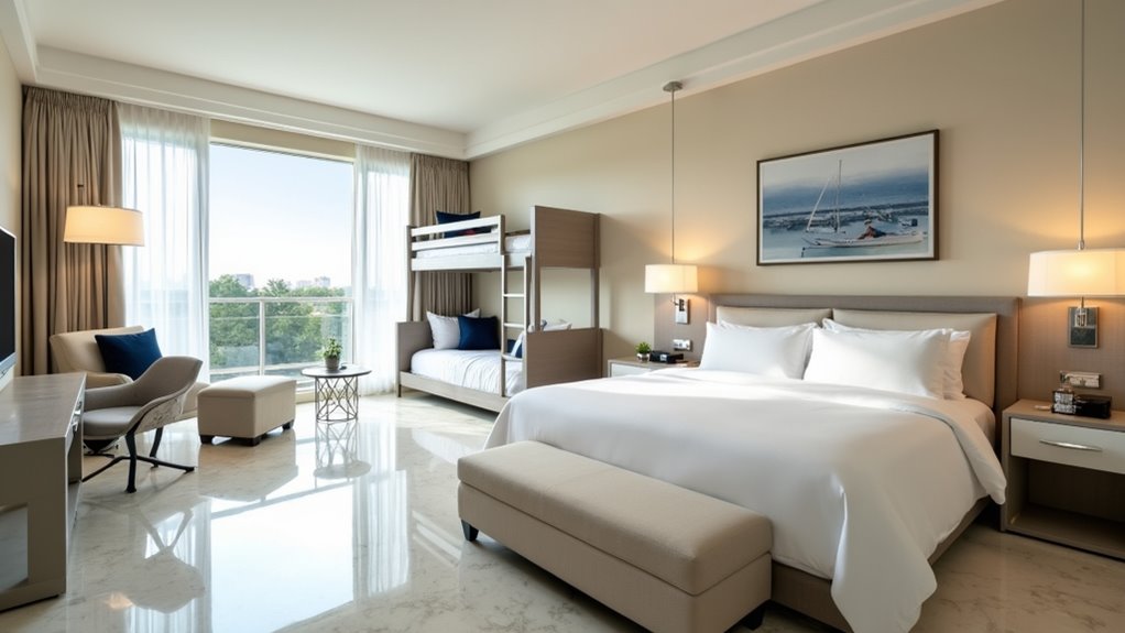 stylish family friendly modern rooms