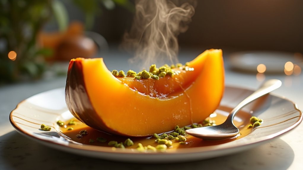 sweet pumpkin with tahini