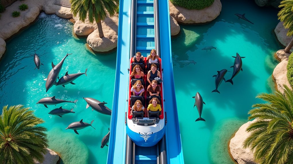 tall fastest shark themed coaster