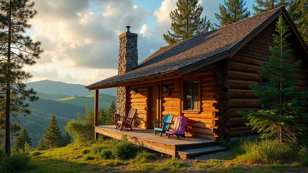 top family log cabin retreats