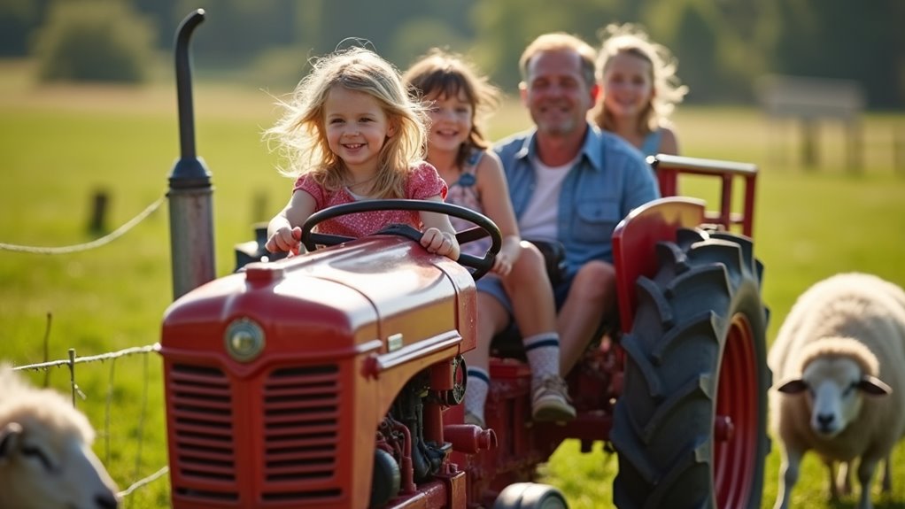 tractor rides with water guns