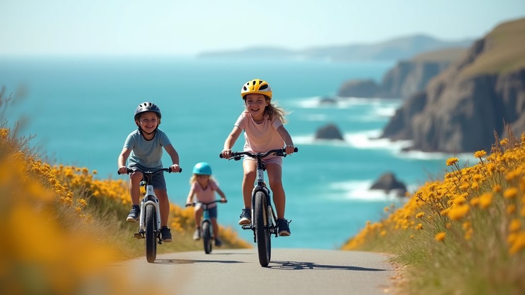 traffic free coastal cycling adventure