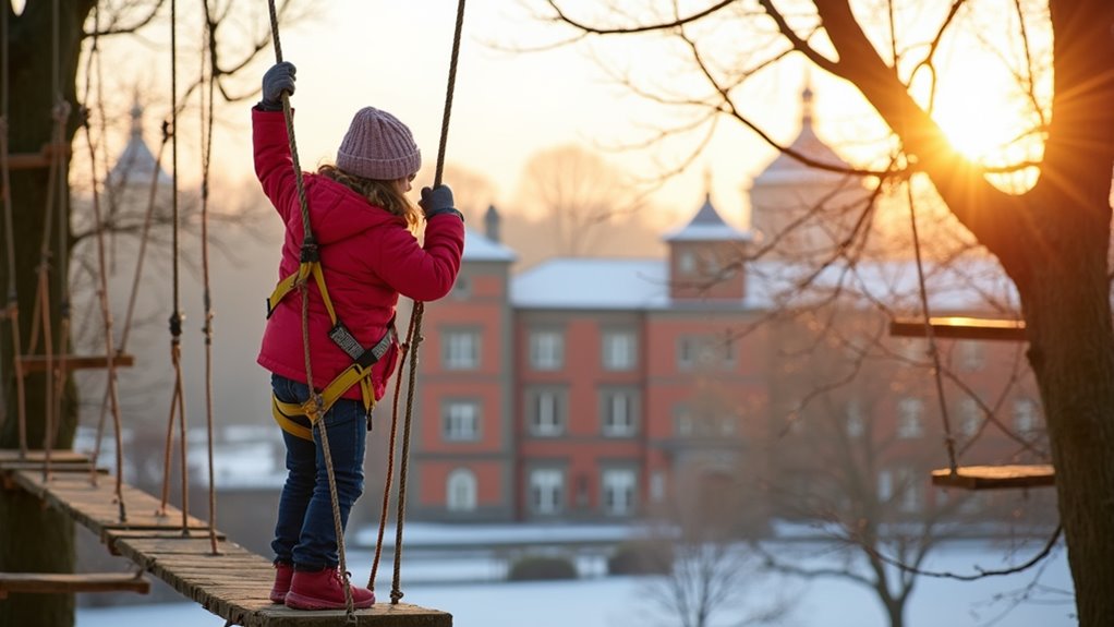treetop courses with zipline