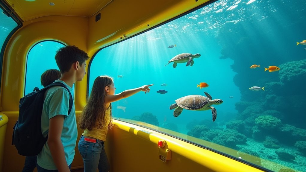 underwater submarine family adventure