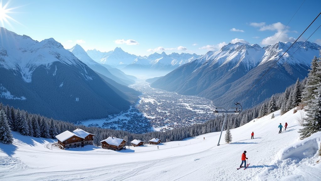 vast interconnected ski resort