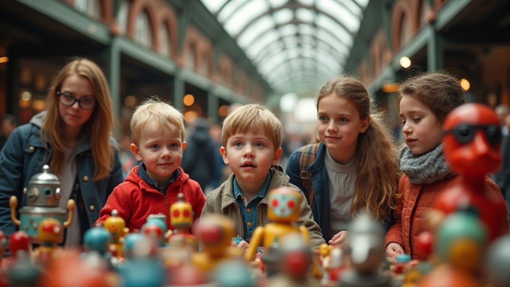 vibrant eclectic street market