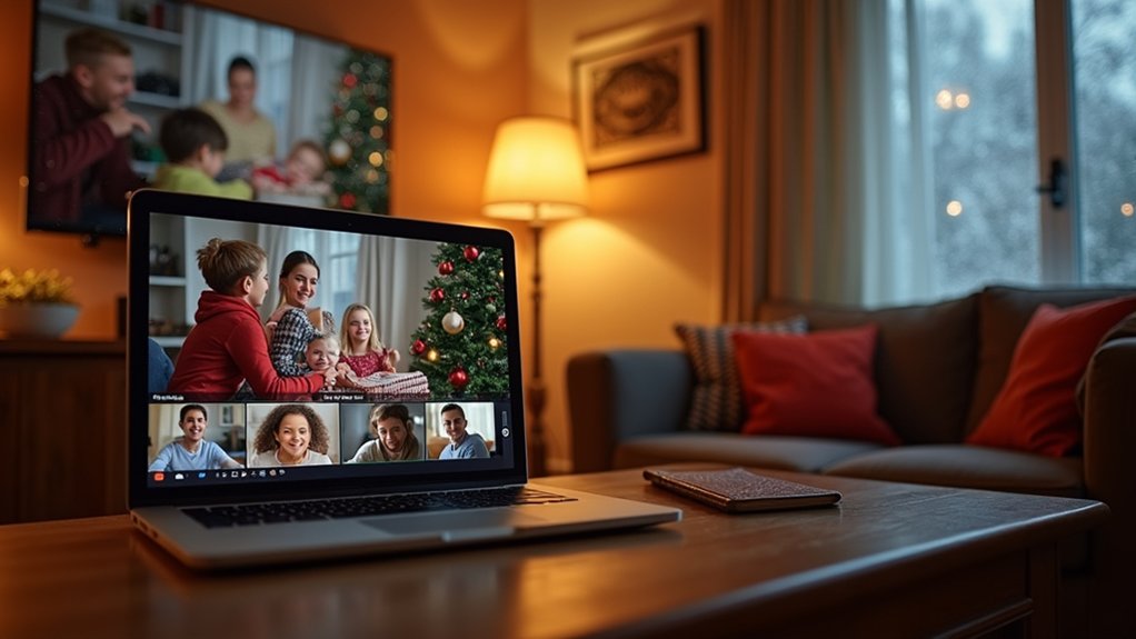 virtual holiday family photo sharing