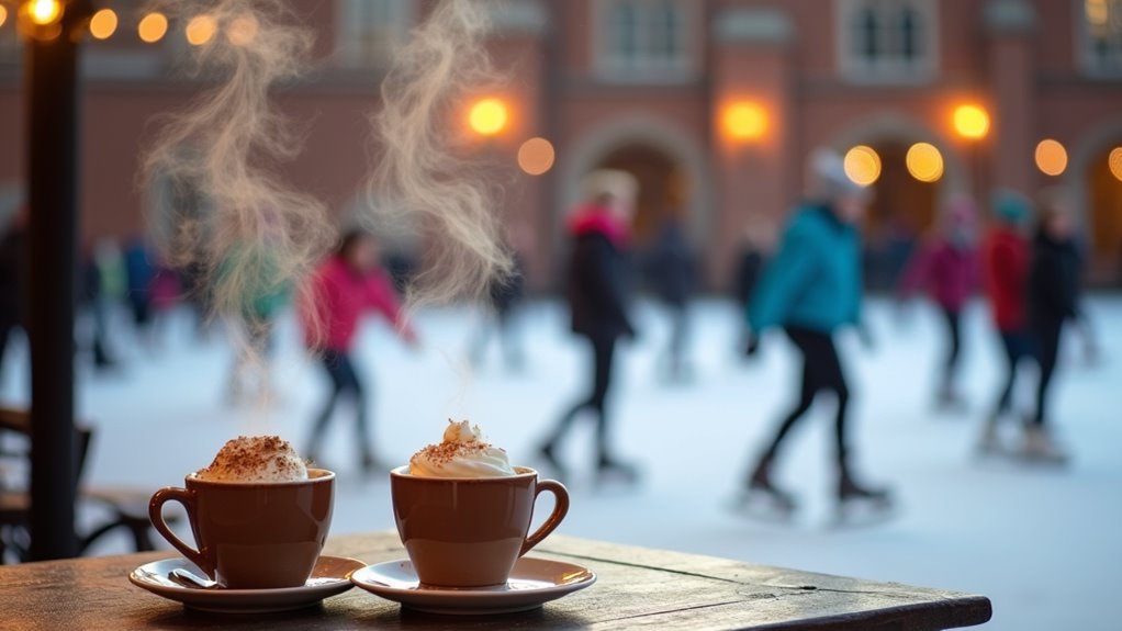 warm drinks festive atmosphere