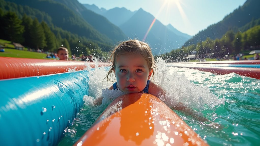 water obstacle course adventure