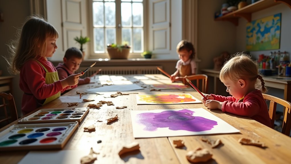 weekly creative art development