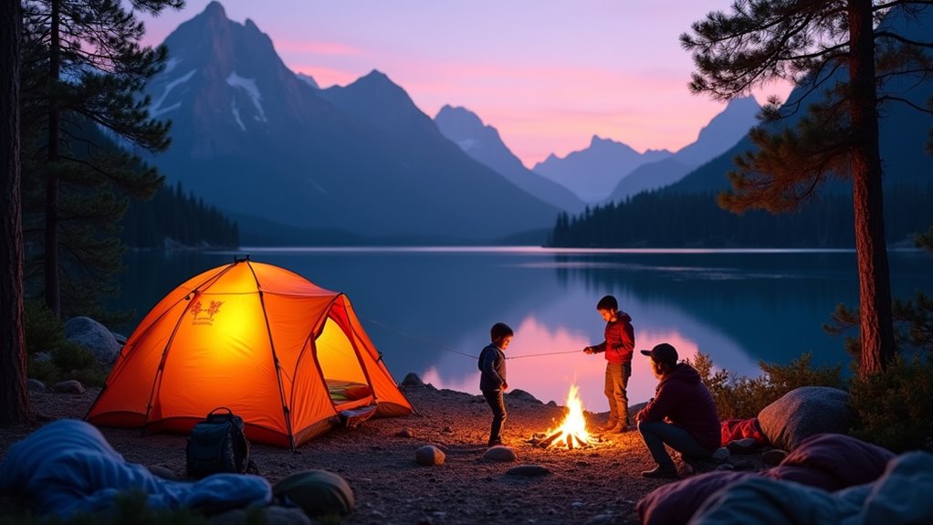 wild camping spots for families