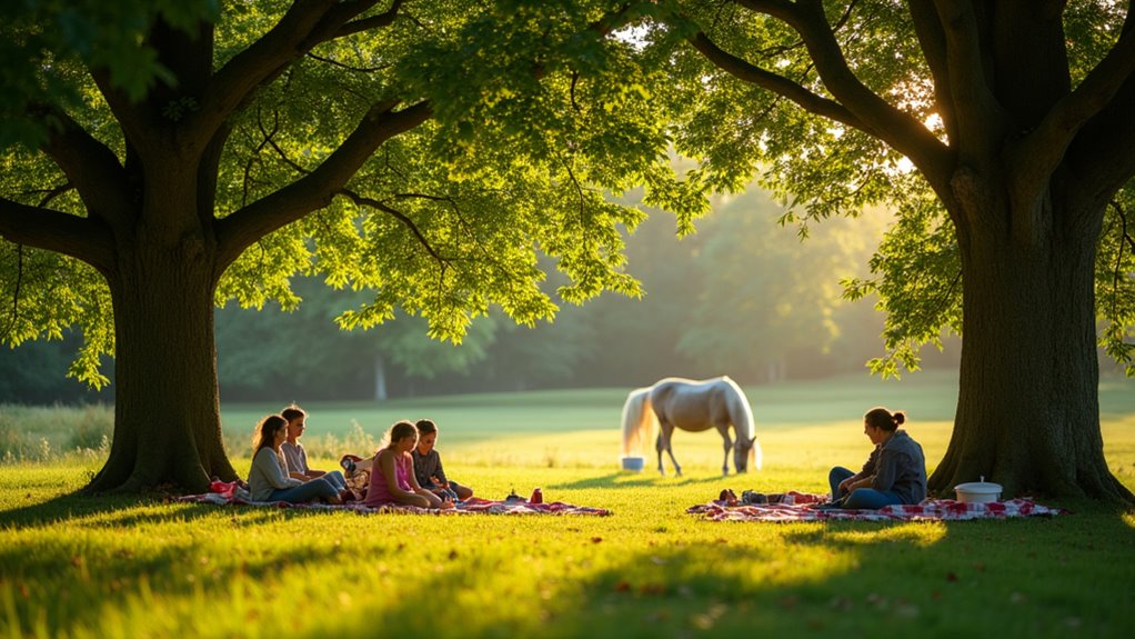 wild ponies picnic wildlife watching