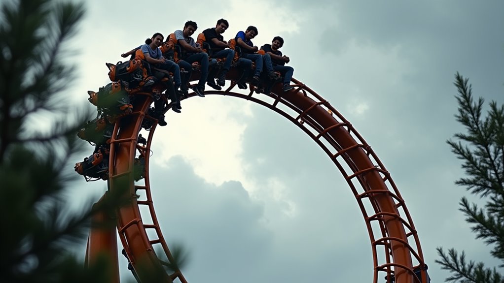 wing coaster flying thrill