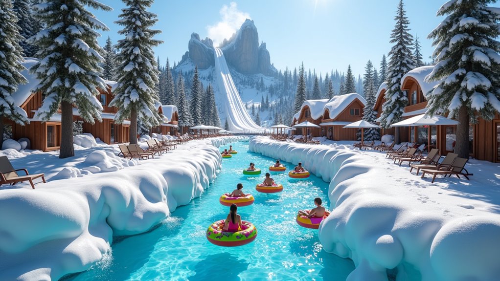 winter themed water park adventure