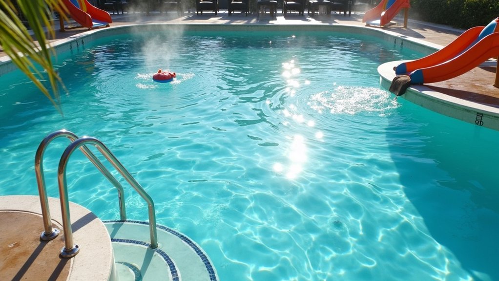 year round heated family pools