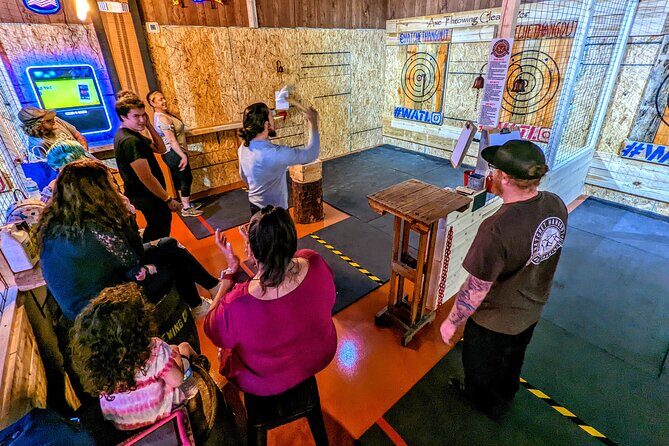 90 Minute Axe Throwing Guided Experience in Clearwater at Hatchet Hangout - The Price and Value