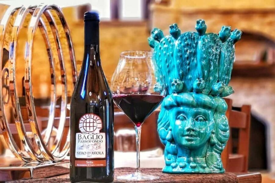 Alcamo: Wine Tasting, 5 Tenute Baglio Passofondo labels - A Closer Look at the Alcamo Wine Tasting Tour