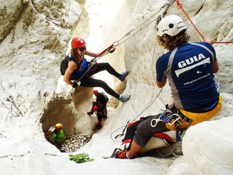 Alicante: Guided Canyoning Experience in The Ravine of Hell - The Itinerary in Detail