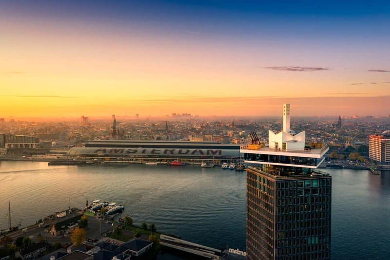 Amsterdam: A'DAM Lookout with Revolving Restaurant Moon - Dining at Restaurant Moon