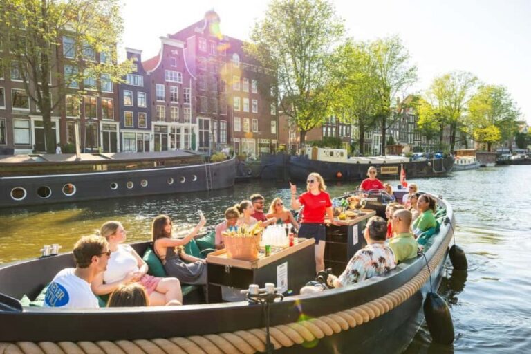 Amsterdam: Guided Open Boat Cruise Unlimited Drinks Option - The Itinerary Breakdown