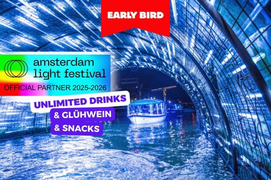 Amsterdam: Light Festival Cruise + Drinks & Snack option - Drinks, Snacks, and Upgrades