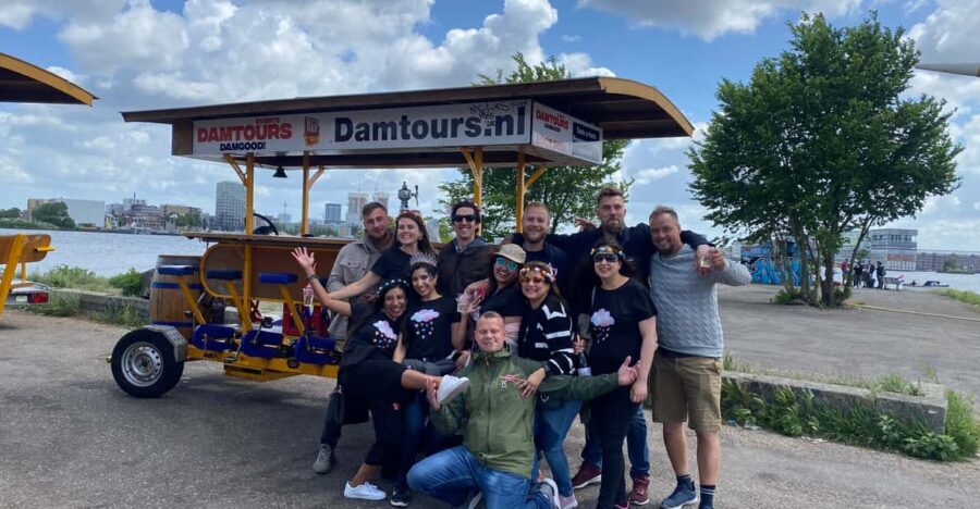 Amsterdam: Shared Party Bike Tour with Beer - The Route and Sights You’ll See