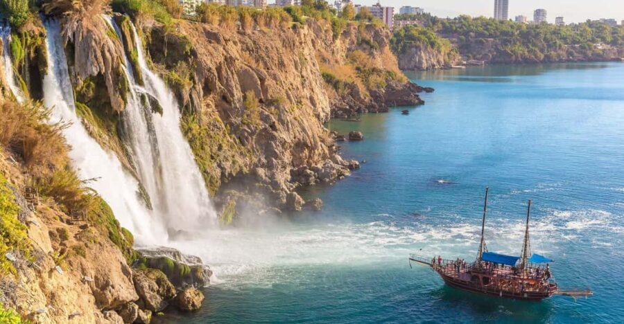 Antalya: Beach & Waterfalls Boat Trip w/ Lunch & Soft Drinks - Exploring Lara Beach and Duden Waterfalls