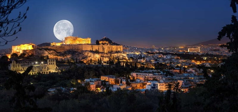 Athens: Big Bus Live-Guided Night Tour by Open-Top Bus - The Itinerary in Detail