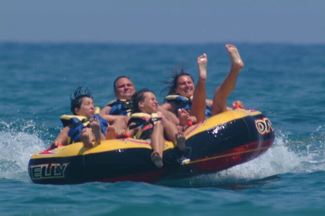 Banana Watersport Activity on the Beach at Rethymno - The Experience of the Ride