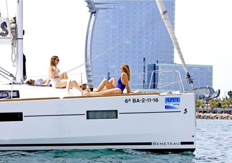 Barcelona 2 hour Mediterranean Sailing with Snacks & Drinks - A Relaxed Way to See Barcelona from the Water