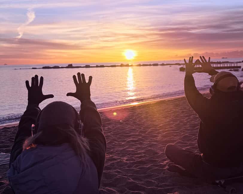 Barcelona beach: Sunrise Ritual: breath, immersive music, Sungazing & breakfast - Experience Details and Practical Considerations