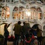 Barcelona Bike Tour by Night with Cava - The Neighborhoods and Highlights
